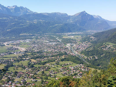 Vue de la ville de Marignier